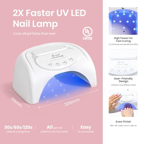 Beetles Gel Polish ST025 Beetles Gel Nail Polish Kit With Uv Light 48W Led Nail Lamp 6 Colors Nude Gray Pink Gel Polish Starter Kit Manicure Soak Off Led Salon Diy Home Gift thumb #5