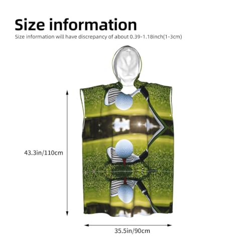 Poncho à capuche microfibre, peignoir à langer pour surf et natation - 4
