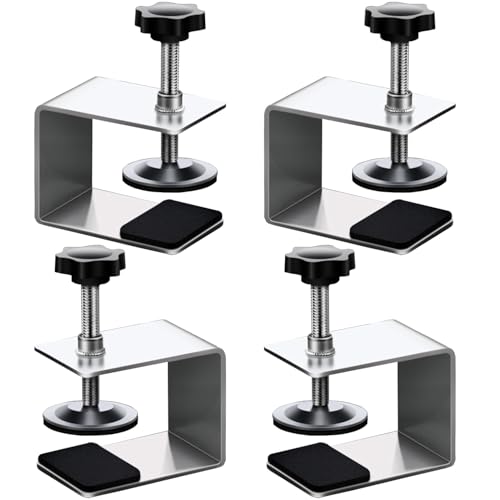 4Pcs Drawer Fixing Clip, Cold-Rolled Steel Clamps for Woodworking, Cabinet Installation Tools Front Drawer Jig for Tables & Desk Mount
