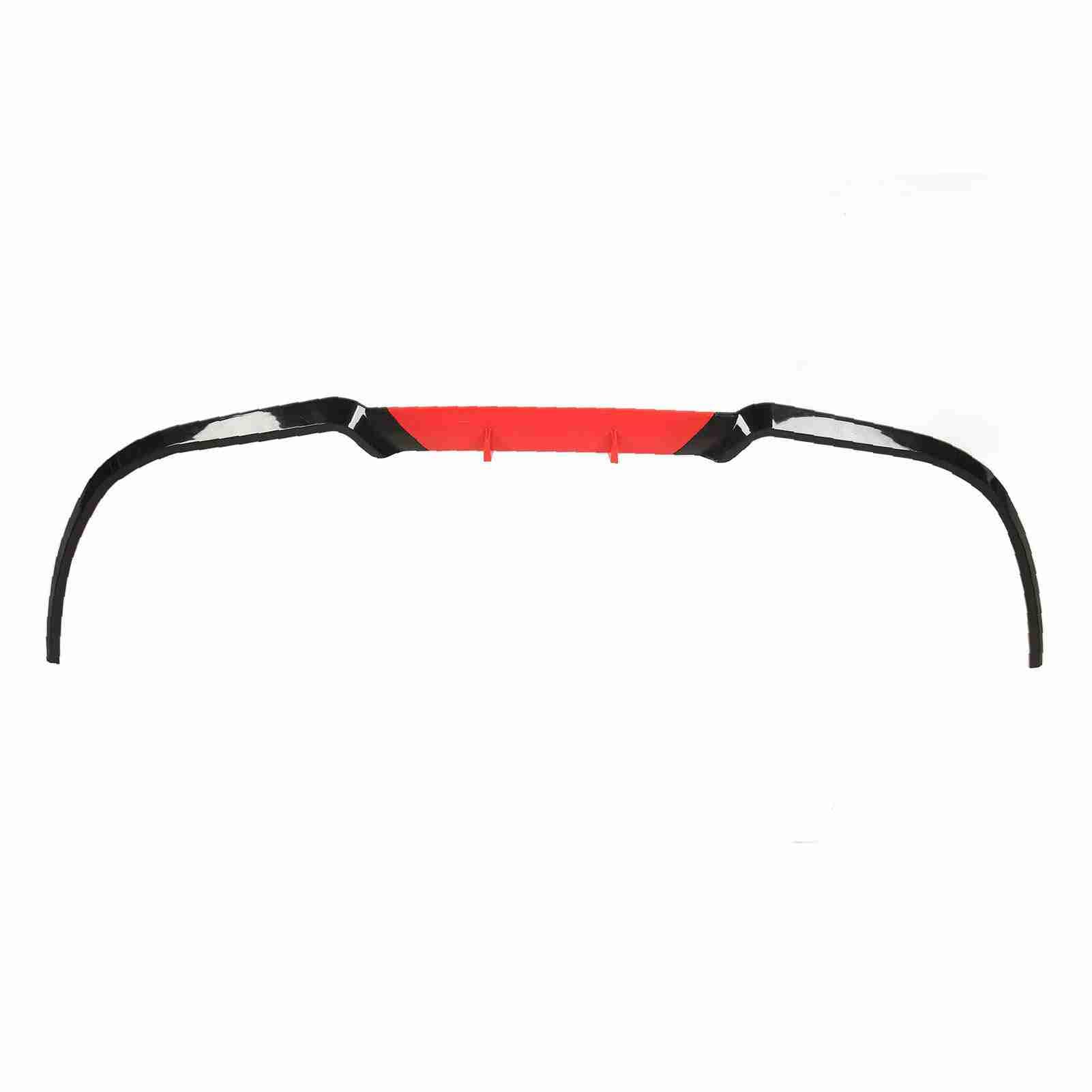Separator Nakładki Przedniego Zderzaka, materiał ABS, Odporny na Uderzenia, Uniwersalny Pasujący do, Poprawia stylizację Samochodu 114cm (czerwony)