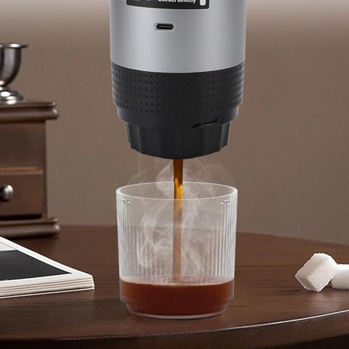 LiebeWH Portable Electric Coffee Maker - Stainless Steel Coffee Machine with 120ml Capacity for Camping and Travel Needs - Image 2