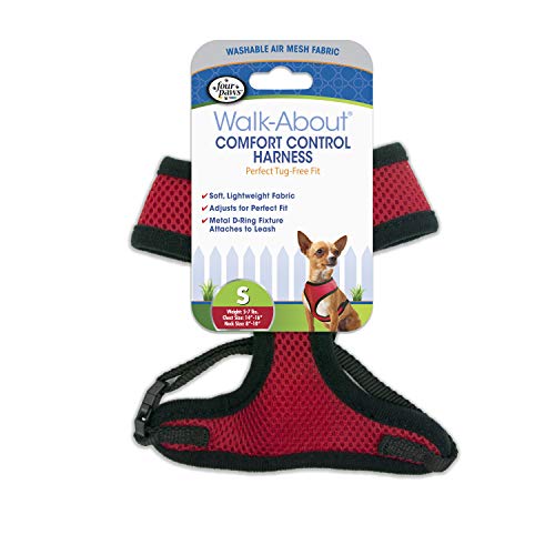 Four Paws Comfort Control Dog Harness Red Small