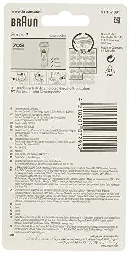 Braun 70S Series 7 Pulsonic - 9000 Series Shaver Cassette - Replacement Pack #TOP1