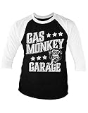 Gas Monkey Garage Camiseta Béisbol Monkeystars Nuevo Oficial De Los Hombres Size XL