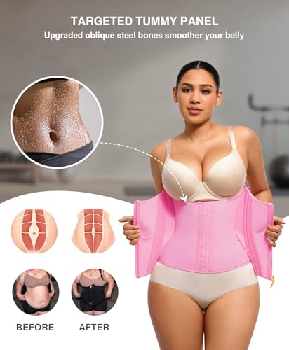 Image of Lover-Beauty Waist Trainer for Women Corset Shapewear Tummy Control Workout Waist Cincher Body Shaper Girdle