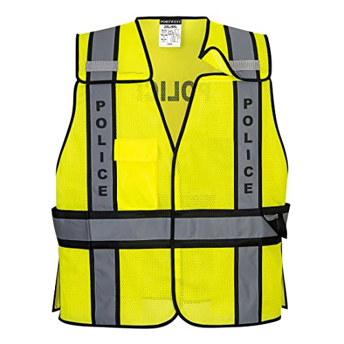 Portwest Public Service Vest - US387, Yellow/Black, XX4X