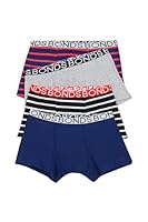 Bonds Boys Underwear Trunk (4 Pack), Blue/Red (4 Pack), 12/14