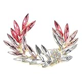 Longue durée : fabriqué en alliage de zinc et en verre, il offre une excellente durabilité et une résistance ternissement, épingle à revers en forme d'oreille de blé, broche en cristal de verre