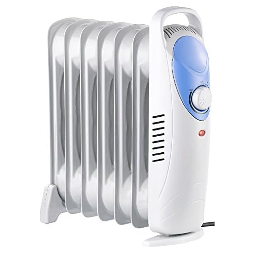 Sichler Haushaltsgeräte Ölradiator: Öl-Radiator mit 7 Rippen und Thermostat, 800 W (Ölradiator klein, mit Thermostat, Heizung ohne Strom)