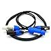 3-Pin XLR Combo Cable – 5m/16ft– Durable Audio & Power Hybrid Cable for Stage, DJ, PA System