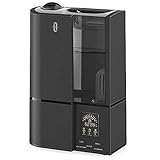 Umidificatore Ultrasuoni Ambiente TaoTronics, 4L Display LED, Durata 14 Ore(Modalità di Umidità Costante, Regolatore Livello di Vapore, Timer, Purificatore d'Acqua incorporato, Modalità Anioni), Nero