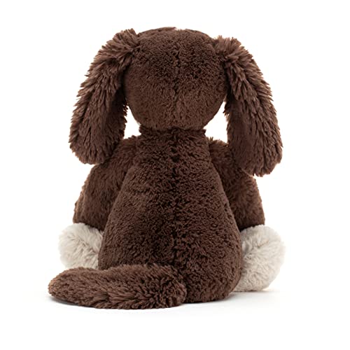 Jellycat Bashful Fudge Puppy Stuffed Animal, Medium 12” - Dogs & Puppies Plush Toy - Classic Children's Gift - Thumbnail 4