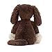 Jellycat Bashful Fudge Puppy Stuffed Animal, Medium 12” - Dogs & Puppies Plush Toy - Classic Children's Gift