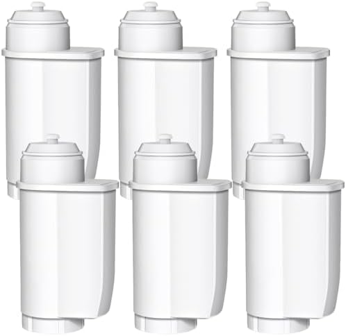 Mutital 6er-Pack Wasserfilter für Kaffeevollautomaten Ersatz für Siemens® | Kompatibel mit EQ3/EQ6/EQ9, EQ500, S700 und 3200 Kaffeevollautomaten. Ersatz für Bosch TCZ7003, TCZ7033