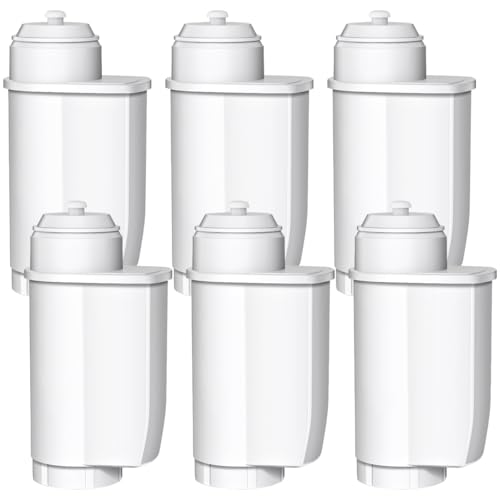 Mutital 6er-Pack Wasserfilter für Siemens® EQ Series, EQ3/EQ6/EQ9, EQ500, S700, 3200 Wasserfilter Kaffeevollautomat für Bosch® TCZ7003, TCZ7033, für Brita® Intenza 57549 (6)