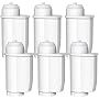 Mutital Filtre à eau pour Siemens® EQ Series, EQ3/EQ6/EQ9, EQ500, S700, 3200 Filtre à eau automatique pour Bosch® TCZ7003, TCZ7033, pour Brita® Intenza 57549 (6 Pièces)