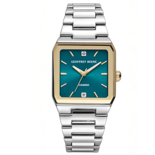 Montre homme Geoffrey Beene cadran bleu sarcelle : l'accessoire idéal du bureau au dîner