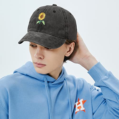 Image of XYIYI Vintage Washed Distressed Baseball Cap Adjustable Cotton Dad Hat for Women Men
