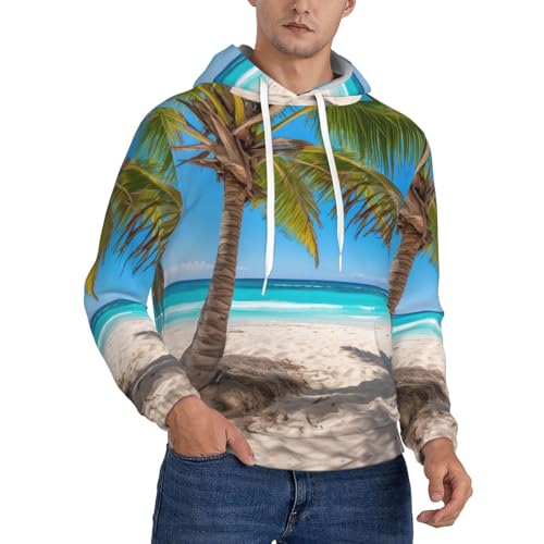 Sweat à capuche palmiers tropicaux unisexe idal pour vos soires dt