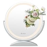 Miroir de beauté professionnel : la surface du miroir est claire, le maquillage est restaurant de manière réaliste et le maquillage délicat est plus naturel ; il peut être placé dans la chambre, le dressing, le salon, la coiffeuse, etc