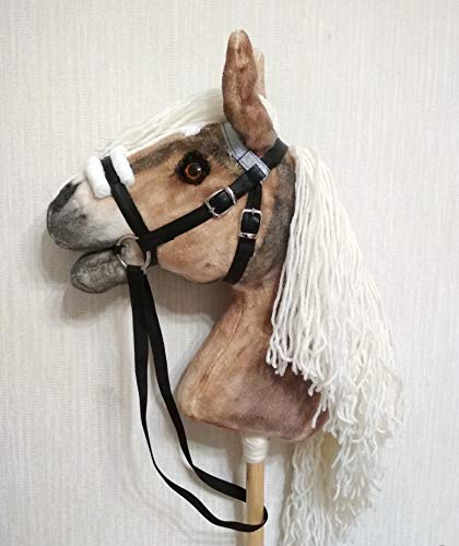 Stick hobby horse | Realistic Haflinger hobby horse for children | Hobbyhorse on stick - Thumbnail 2