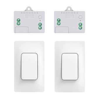 Self Powered Wireless Light Switch Kit Remote Light Switches Wireless No Wiring No Battery Kinetic Light Switch Wireless Radio Wall Switches for Home Lighting