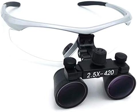 2.5x420mm Loupes Loupe Magnifier DY-101 Silver