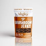 VEGKY Vegan Shiitake Mushroom Jerky CURRY 70 Grams 2.46 oz Non-GMO Vegetarian Meatless Snack Plant...