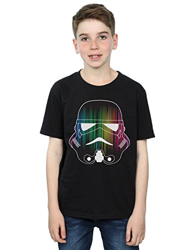 Image of Star Wars Boys Stormtrooper Vertical Lights T-Shirt 9-11 Years Black