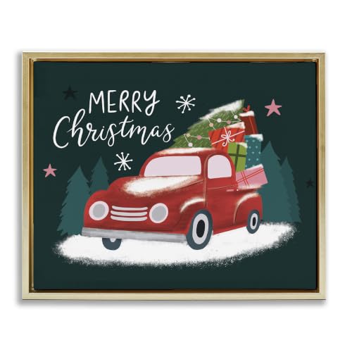 Stupell Industries Truckload, 17 x 21 Inch Canvas in Floater Frame