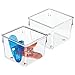 Price comparison product image iDesign 52730M2 Linus Organiser Tray, Small Plastic Drawer Insert, Pack of 2 Accessories Organiser Boxes, Clear