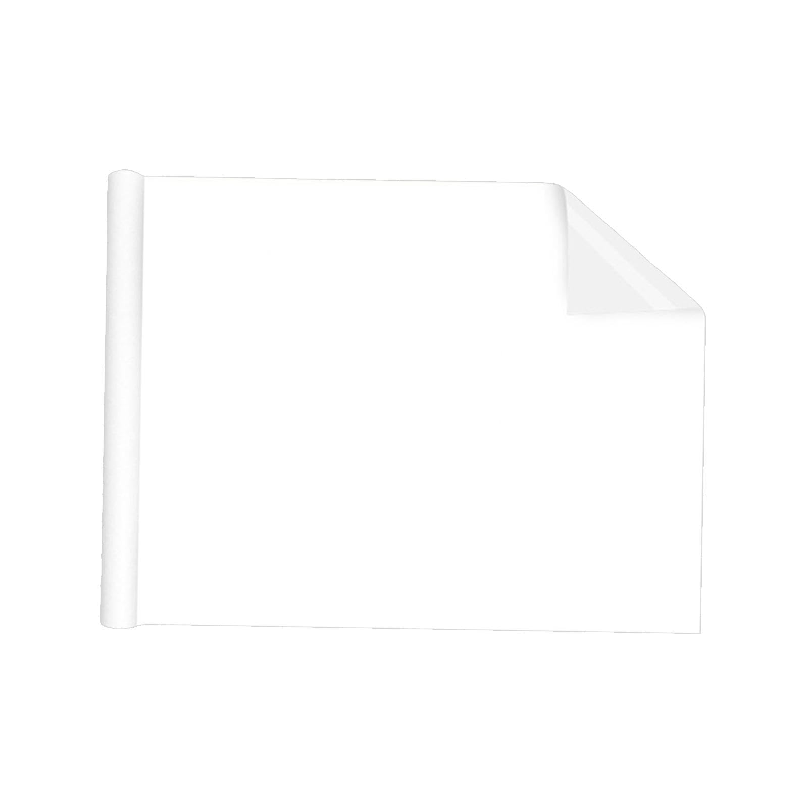 shamjina Whiteboard Sticker Wallpaper Peel Stick 1 Roll Erasable Without Damage Board Poster Board for Room Wall Home School, 60cmx2m White
