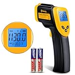 Etekcity Lasergrip 1080 Laser Thermometer Digital Infrared Thermometer Temperature Gun for Kitchen Cooking BBQ Grill and Bath Water, -58℉~1130℉ (-50℃～610℃), Yellow and Black