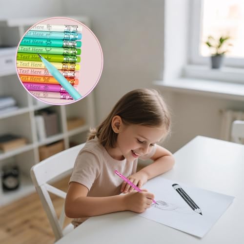 Lápices personalizados pack x10 para niños y estudiantes miniatura 6