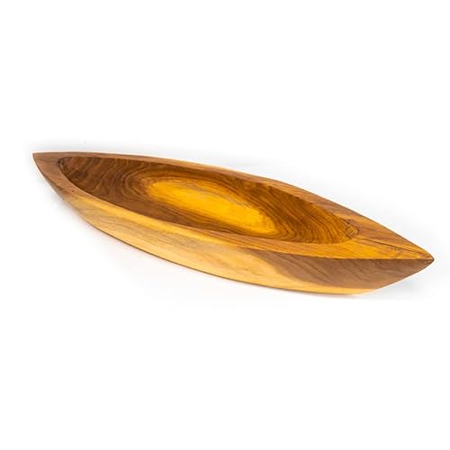 Rainforest Bowls 50.8x15.2 cm Kanu-Javanisches Teakholz-Servierschale,ideal als Obstschale, Potpourri, Tafelaufsatz, luxuriöses individuelles Design, handgefertigt von indonesischen Kunsthandwerkern Cover