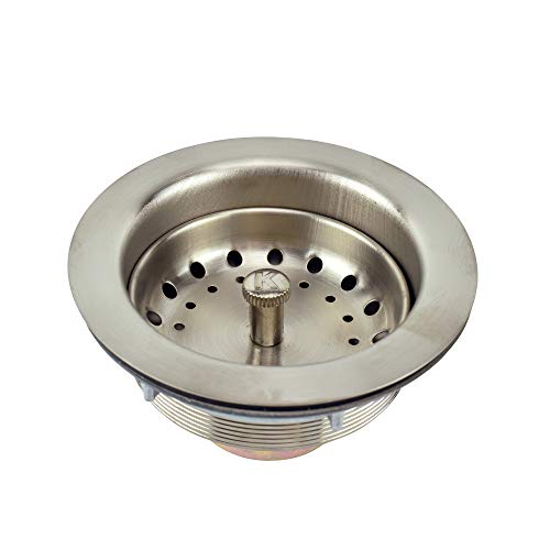 Colador de fregadero de cocina de acero inoxidable Keeney K5435DSBN miniatura 3