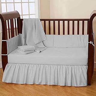 silver crib bedding
