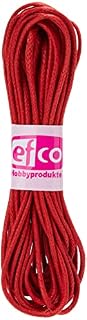 Kumihimo 2 mm x 6 m Cotton Waxed Cord, Red