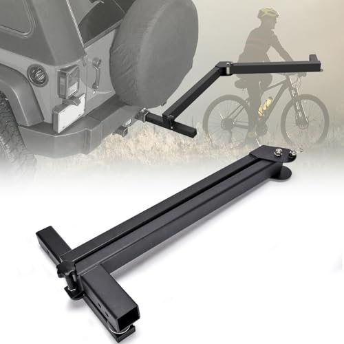 TOPOWN Swing Away Hitch Mount 2 Receiver Heavy Duty Swing Away Hitch Adapter Bicycle Rack Compatible with Most 2 Inch Hitch Racks Adjustable 120 Degree Hold Up to 260 lbs