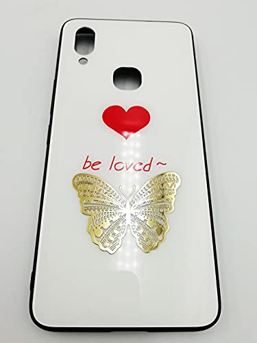 Aufkleber für Handy/Laptop/iPad, Metall, Schmetterlingsmotiv, Chrom, 2 Stück