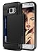 Galaxy S7 Edge Case, Vofolen Slidable Card Holder Galaxy S7 Edge Wallet Case Hybrid Protective Shell Shockproof Rubber Bumper Armor Scratch-proof Case Cover for Galaxy S7 Edge - Black