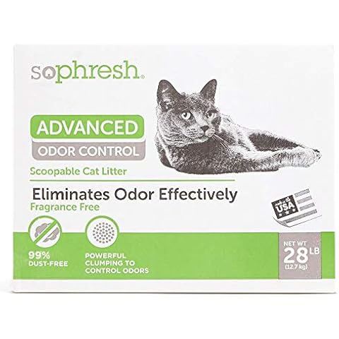 So Phresh Advanced Odor Control Scoopable Fragrance Free Cat Litter, 28 lbs. Cover