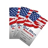 Biblebanz 50 American Flag Prayer Cards – God Bless America Psalm 33:12 | Made in USA