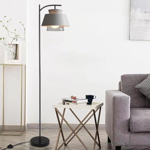 Lámpara de pie de arco de metal elegante y vidrio TTDGYYXW 4