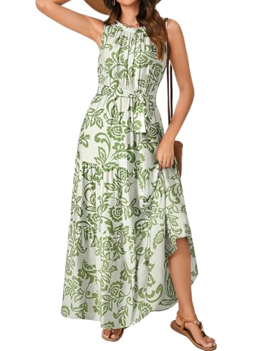 Image of Rooscier Women's Sleeveless Boho Maxi Dress