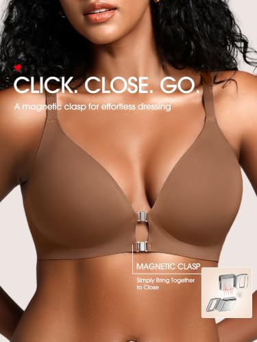 Image of Racerback Jelly Bras with Metal Magnetic Front Closure - S-XL