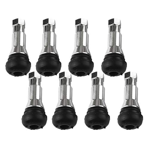 Homyl Kits de haste de válvula de pneu sem câmara de ar de metal reto de 46 mm de 46 mm