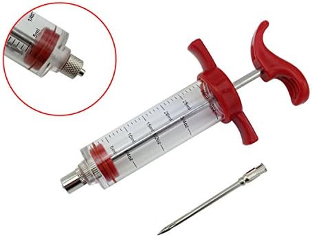 Anndeeson BBQ Meat Marinade Injector Syringe for Poultry Turkey Chicken Grill