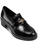 KARL LAGERFELD Paris Women's Loafer, Black/Bright White, 9