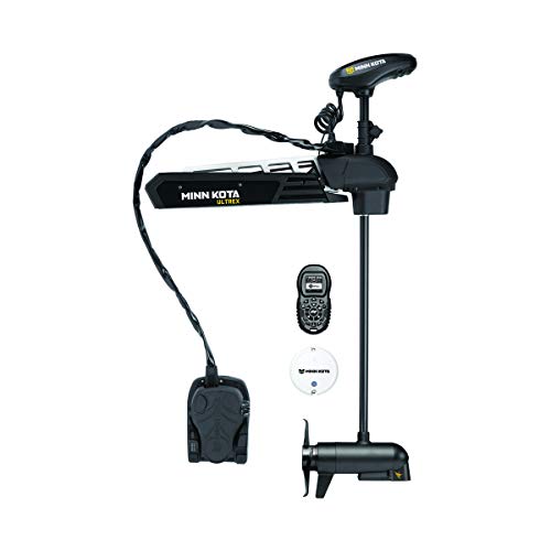 Minn Kota 1368885 Ultrex Freshwater Cable & Electric-Steer Bow-Mount Trolling Motor with MEGA Down/Side-Imaging & i-Pilot Link GPS, 112 lbs Thrust, 45